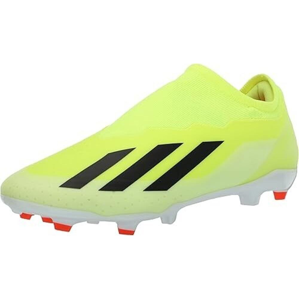 adidas X Crazyfast League Laceless Firm Ground Cleats, Team Solar Yellow, Men 13